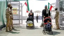فیلم| تداوم عبور زائران اربعین از مرزهای شش‌ گانه غرب و جنوب کشور 