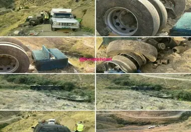 جزییات سقوط اتوبوس به دره جاجرود