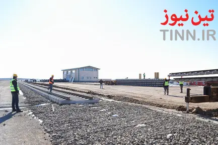 آغاز عملیات ریل گذاری راه آهن اردبیل - میانه