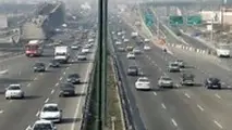 ترافیک در آزادراه کرج-تهران نیمه سنگین است/ بارش برف و باران در مازندران، تهران، البرز و قزوین 
