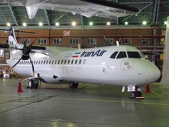 چهارمین هواپیمای ATR72 هواپیمایی ایران ایر مدتی است که پروازی نکرده است