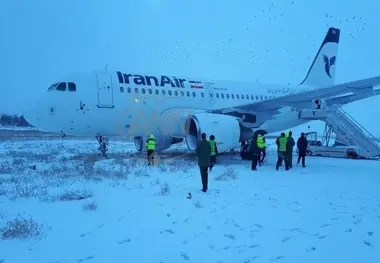 خروج هواپیمای کرمانشاه-تهران از باند فرودگاه: همه مسافران سالم‌اند
