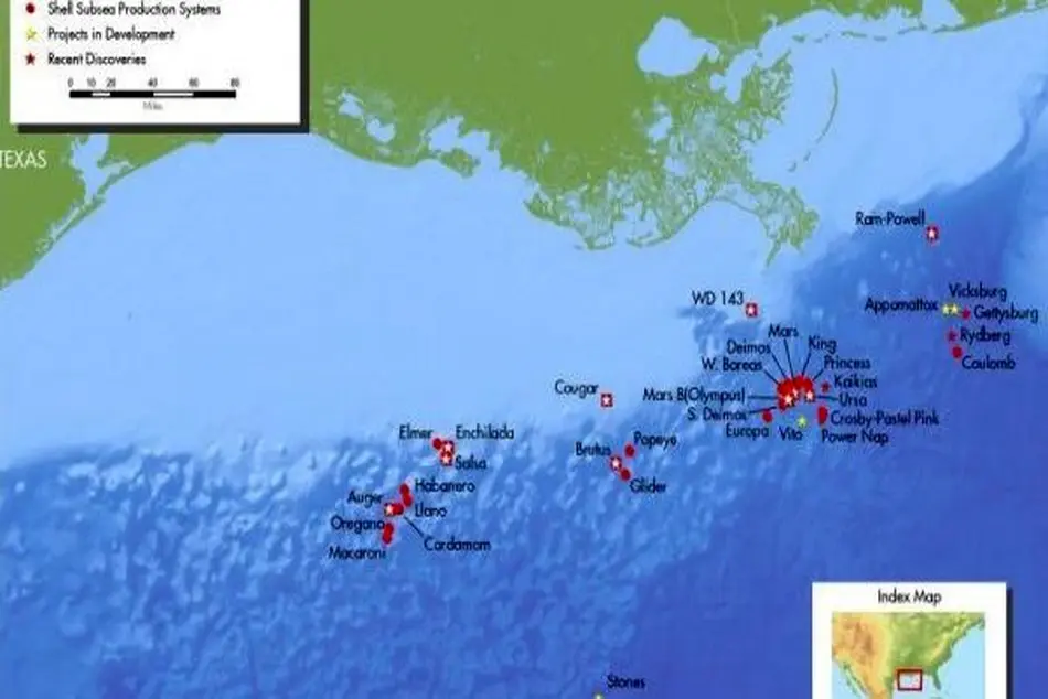 Shell shuts operation in four Gulf of Mexico oil platforms