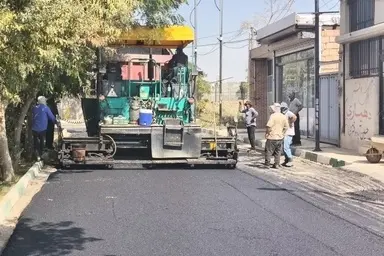 اجرای روکش آسفالت در مسیرهای روستایی جنوب شرق تهران