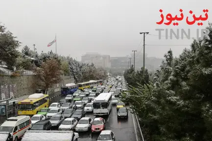برف و ترافیک تهران