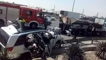 تصادف مرگبار در بزرگراه آزادگان تهران/ تصاویر