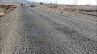 وضعیت نامناسب جاده های اصفهان+ فیلم از جاده خراب طبس به خور بیابانک