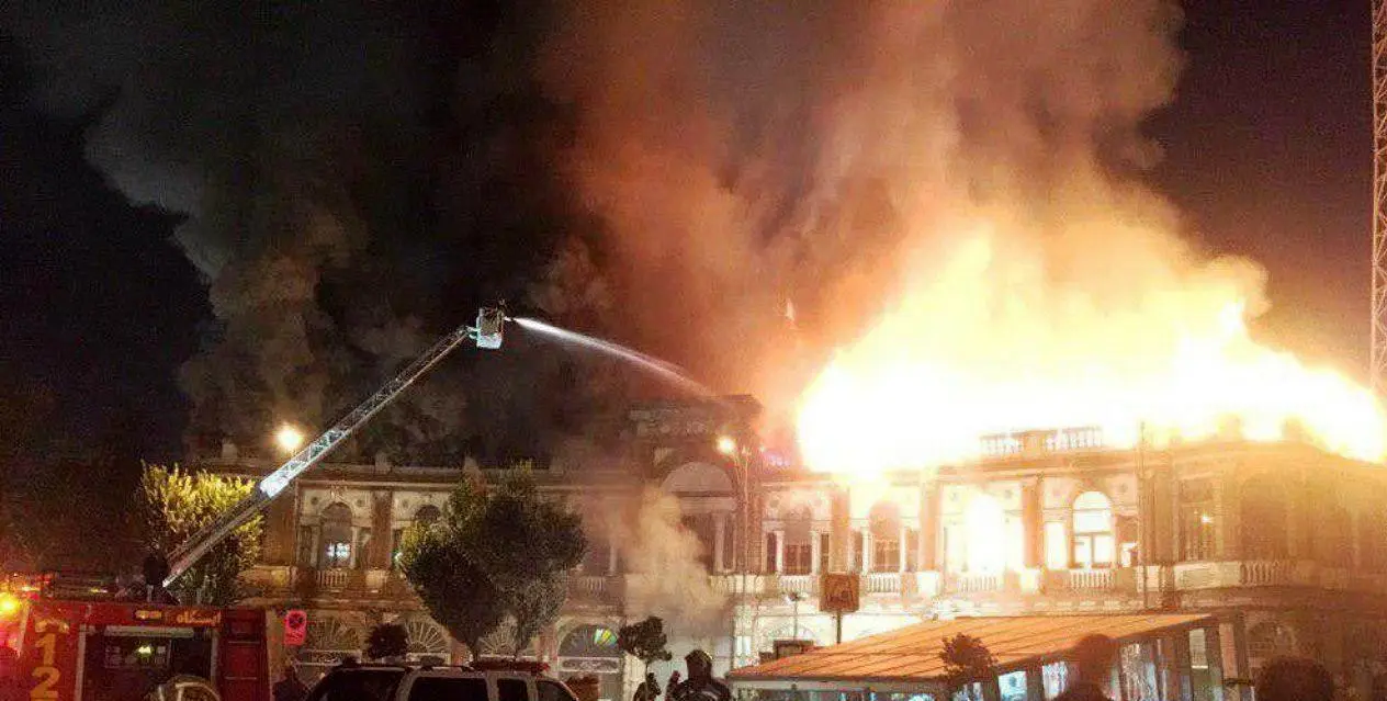  جزئیات آتش سوزی در میدان حسن آباد