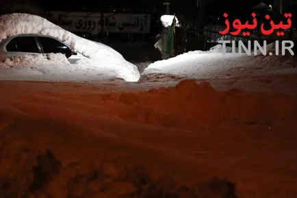 ترافیک سنگین در جاده‌های برفی گیلان