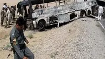 حریق اتوبوس با 45 مسافر در جاده تبریز-صوفیان