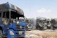 چندین انفجار شدید در پی آتش سوزی پارکینگ در سنندج