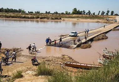 انسداد ۲۸ جاده به دلیل طغیان رودخانه و نبود ایمنی