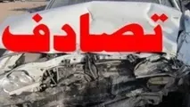 برخورد زنجیره ای خودروها در جاده هراز