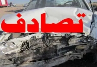 برخورد زنجیره ای خودروها در جاده هراز