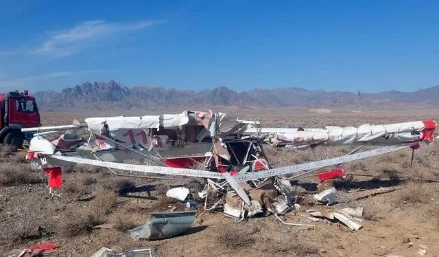 سقوط هواپیمای دونفره در کاشمر