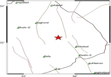 زمین لرزه 4.5 ریشتری بهاباد را در استان یزد لرزاند