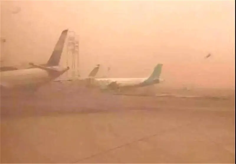 تعلیق پرواز‌ها در بغداد و نجف اشرف به دلیل گردو خاک شدید