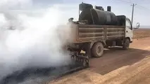 آغاز عملیات روکش آسفالت گرم محور اسدیه طبس