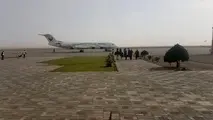 فرود هواپیمای پرواز تهران به مشهد در فرودگاه سبزوار