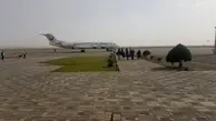 فرود هواپیمای پرواز تهران به مشهد در فرودگاه سبزوار