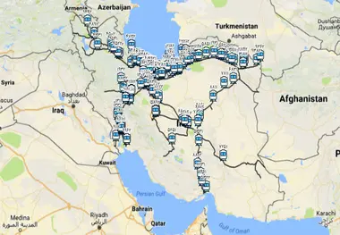 نمایش آنلاین موقعیت قطارهای باری و مسافری/ جستجوی آژانس مسافربری/ جستجوی ایستگاه راه آهن