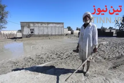 مناطق سیل زده جاسک