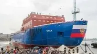 کشتی یخ‌شکن هسته‌ای جدید روسیه به آب انداخته شد
