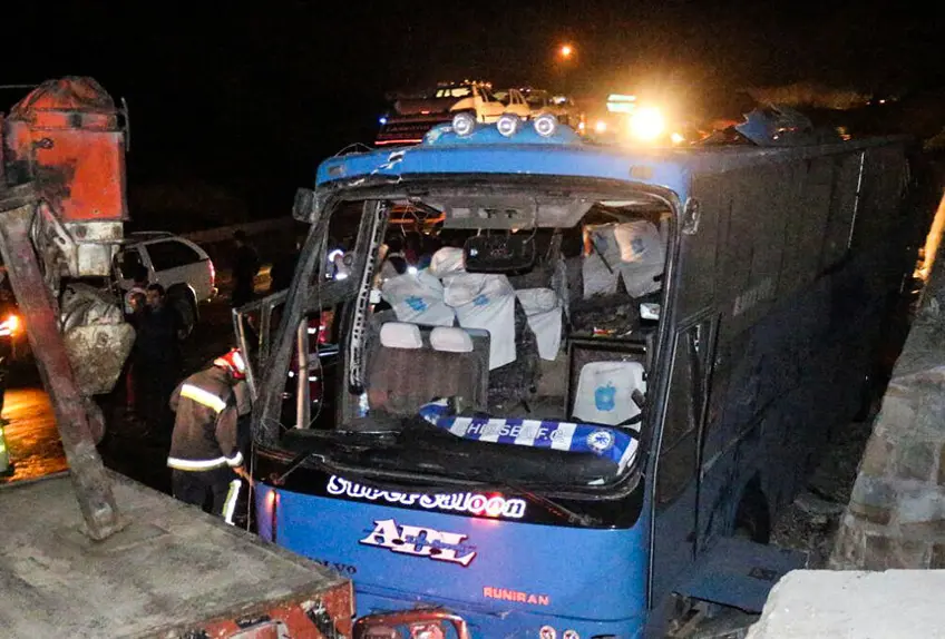 گزارش حادثه اتوبوس سوادکوه را ارائه کنید