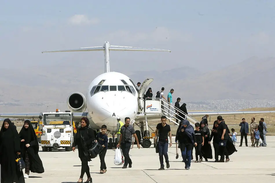 ۱۴۸۸ پرواز ورودی و خروجی اربعین تا پایان ۱۲ شهریور