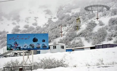 بارش برف در گردنه حیران