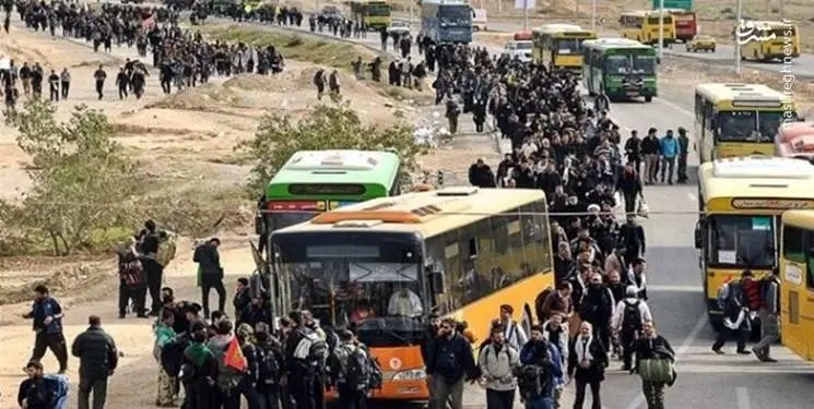منع انتقال زائران اربعین با خودروی شخصی و اتوبوس به عراق