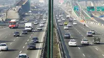جدول وضعیت ترافیک لحظه‌ای راه‌های اصلی و فرعی استان تهران-۱
