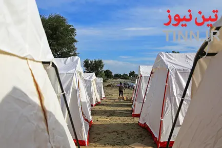 مناطق سیل زده جاسک