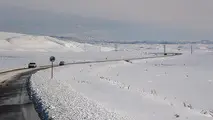 بارش برف و باران در جاده‌های شمالی