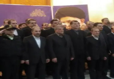 حضور نجفی در مرقد امام (ره)