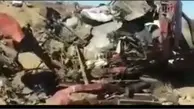 تصادف وحشتناک کامیون در محور ایزدخواست فارس