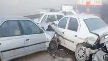 فیلم | تصادف زنجیره ای در جاده مشهد 