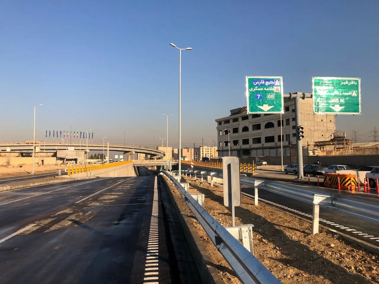 تقاطع غیرهمسطح سه راه باقرشهر در جنوب تهران افتتاح شد