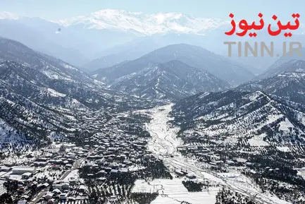 تصاویر هوایی از مناطق روستایی و ییلاقی مازندارن پس از بارش سنگین برف