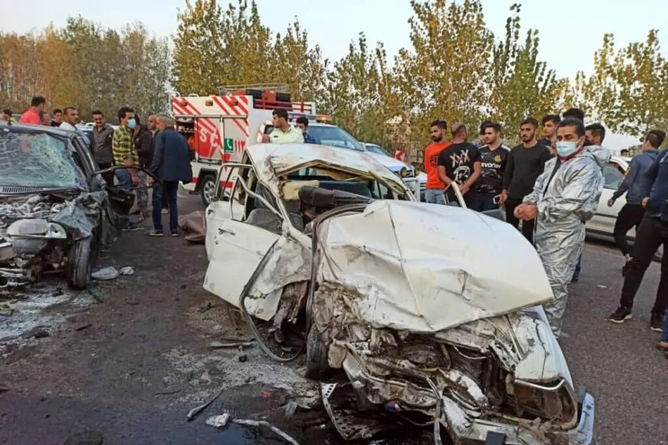 تصادفات جاده‌ای سومین ‌عامل مرگ‌ ومیر در ایران است