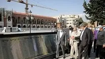 بازدید چمران از پروژه ساماندهی میدان امام خمینی (ره) و یادمان شهدا