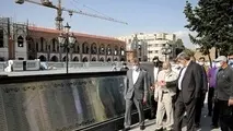 بازدید چمران از پروژه ساماندهی میدان امام خمینی (ره) و یادمان شهدا