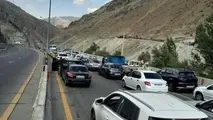 جاده کندوان یک طرفه شد؛ ترافیک سنگین در راه‌ های مازندران