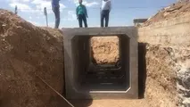 احداث پل باکسی یک دهانه 2 متری در شهرستان خواف