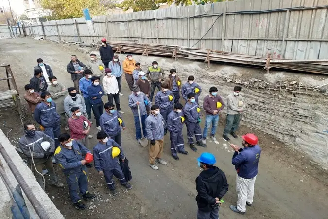 برگزاری مانور‌های ایمنی در کارگاه‌های ساخت مترو