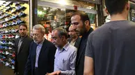 رئیس مجلس به بازار تهران رفت/ لاریجانی: ریشه تلاطم ارزی شخصی خارج از کشور است