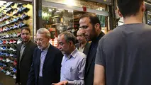 رئیس مجلس به بازار تهران رفت/ لاریجانی: ریشه تلاطم ارزی شخصی خارج از کشور است