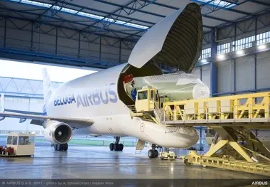 BelugaST delivers the nose section for its BelugaXL successor