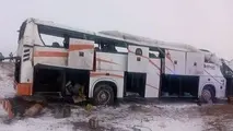 واژگونی اتوبوس مسافری در محور تربت حیدریه مشهد