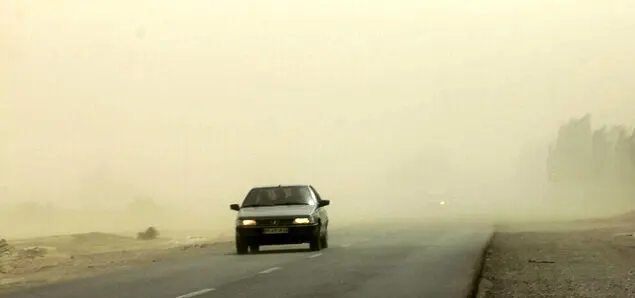 طوفان شن در کرمان 